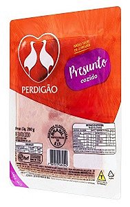 Presunto Cozido Fatiado por kg - Pacote 200 g - Perdigão