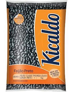 Feijão Preto Pacote 1 kg - Kicaldo
