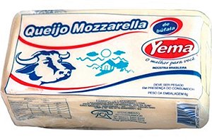 Queijo Mussarela de Búfala 60% Peça por kg - Yema