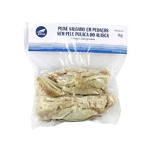 Polaca Salgada Pedaços Pacote 1 kg - JetFish