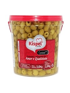 Azeitona Verde s/ Caroço 20/24 Balde 2 kg - Kispel