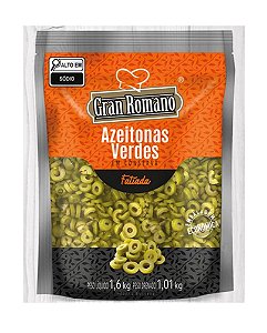 Azeitona Verde Fatiada Pacote 1,01 kg - Gran Romano