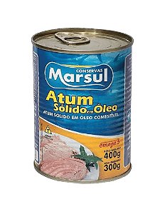 Atum Sólido em Oleo Lata 400 g - Marsul