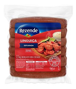 Linguiça Calabresa Inteira Reta por kg Pacote 2,5 kg - Rezende