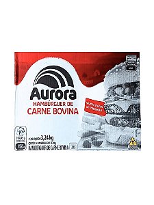 Hamburguer Bovino Congelado Caixa 36x90 g – Aurora