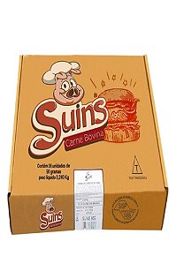 Hamburguer Bovino Congelado Caixa 36x56 g – Suins
