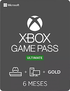 Xbox Game Pass Ultimate 6 Meses Código Brasil