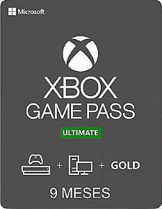Xbox Game Pass Ultimate 9 Meses Novos Usuarios