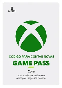 Game Pass Core 6 Meses Novos Usuarios