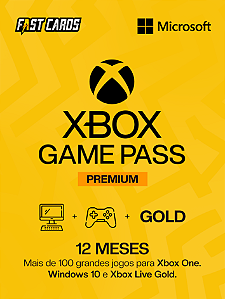 Xbox Game Pass Premium 12 Meses Brasil
