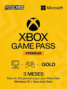 Xbox Game Pass Premium 3 Meses - Código 25 Dígitos - VPN