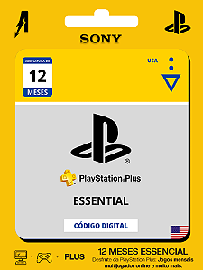 Playstation Plus Essencial Americana 12 Meses