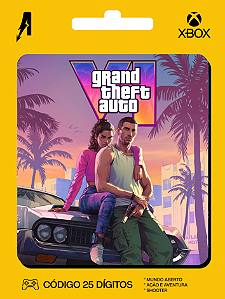 Grand Theft Auto VI – GTA 6 - Xbox One - Series X|S – Código 25 Dígitos - PRÉ-VENDA