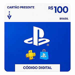 PlayStation PSN Gift Card Saldo R$100 Reais