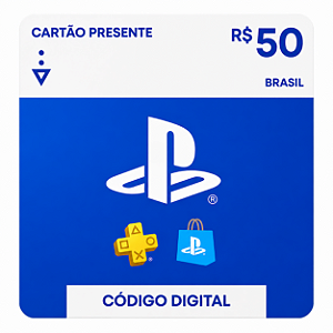 PlayStation PSN Gift Card Saldo R$50 Reais