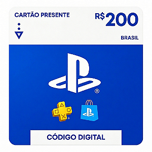 PlayStation PSN Gift Card Saldo R$200 Reais