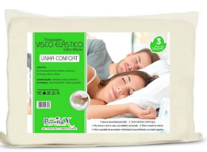 Travesseiro - NASA Visco elástico -  65 cm x 45 cm