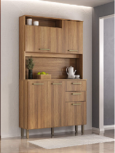 Cozinha Compacta 352 - 5P - 1,30M  - Avelã