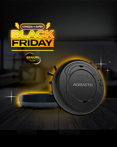 Aspirador de pó - Praticci - 3w - Robo - Agratto - Preto (Bivolt)