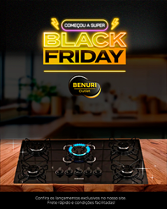 Cooktop - Essencial - 5 Bocas - Itatiaia - Preto (Bivolt)