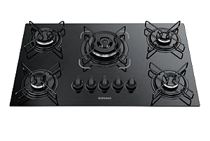 Cooktop - Essencial  - 5 Bocas - Itatiaia - Preto  (Bivolt)