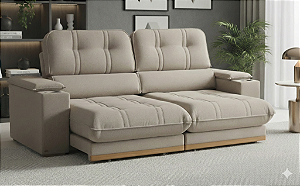 Sofá - Bellus -2,40m - (Bi - Partido) - Tec.Platinum