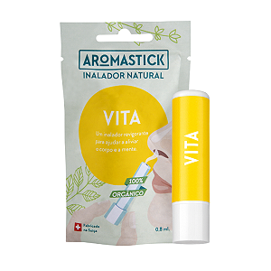 Inalador Nasal Aromaterapia 100% Natural e Vegano VITA - Aromastick