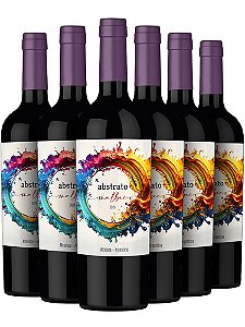 Kit 6 unidades Abstrato Malbec