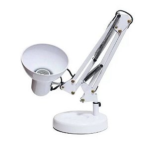 Luminária Articulavél  Branca com base