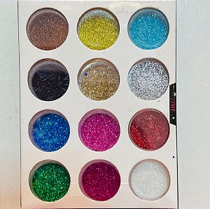 Glitter Fino 12 peças