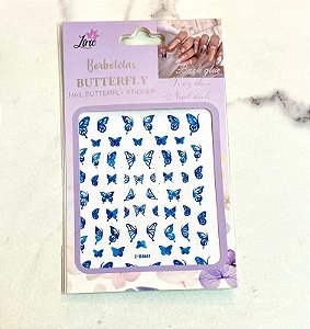 Adesivo Borboleta Azul