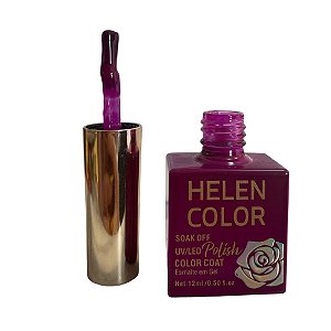 Helen Color Esmalte Gel N18 Roxo Escuro 12 ml