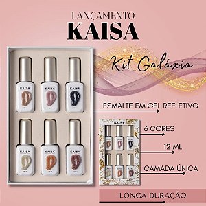 KIT ESMALTES GEL KAISA 6UN- Coleção Galáxia