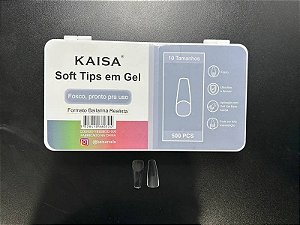 CAIXA 500 UNHAS POSTIÇAS SOFT GEL KAISA - Bailarina Realista
