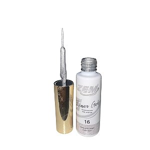 Zem Esmalte Pincel Fino Prata  10ml