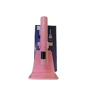 Lanterna UV Rosa Recarregável  com Suporte