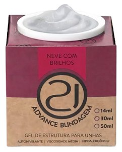 Nails 21 Gel Advance Blindagem Neve Brilhos 32g