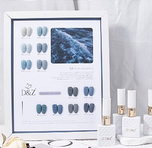 D&z Kit Luxo Coleção Oceano 12 Esmaltes 15ml cada