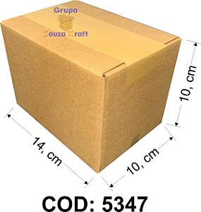 Caixa de Papelão Maleta Normal 14x10x10cm - Pacote com 150
