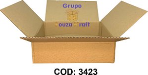 Caixa de Papelão Maleta Normal 18x18x5cm - Pacote com 100