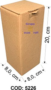 Caixa Cartucho 8x8x20 - Pacote com 100