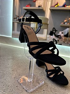 Sandália salto bloco