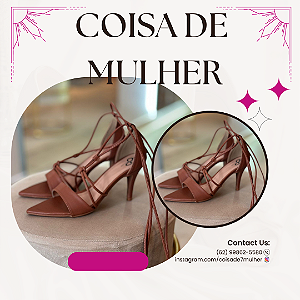 Sandalia com amarração