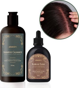 Kit Anti inflamatório - Blend de óleos + Shampoo Calmante