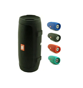 Caixa de Som Bluetooth JBL Charge 3+ Mini, Via Pix.