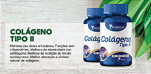Colágeno Tipo II, 500 Mg, 100 Cápsulas Articulações.