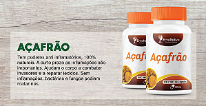 Açafrão, 500 Mg, 100 Capsulas, Anti-inflamatório.