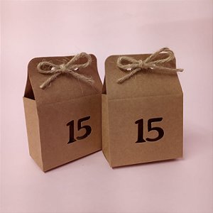 Caixinha Kraft 15 para bem vivido ou brownie