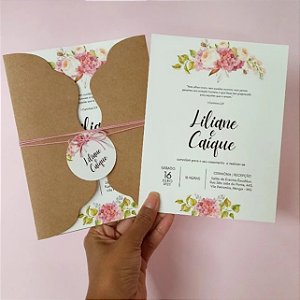 50 Convites Modelo Lara