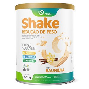 SHAKE REDUÇÃO DE PESO SABOR BAUNILHA 420G I9LIFE